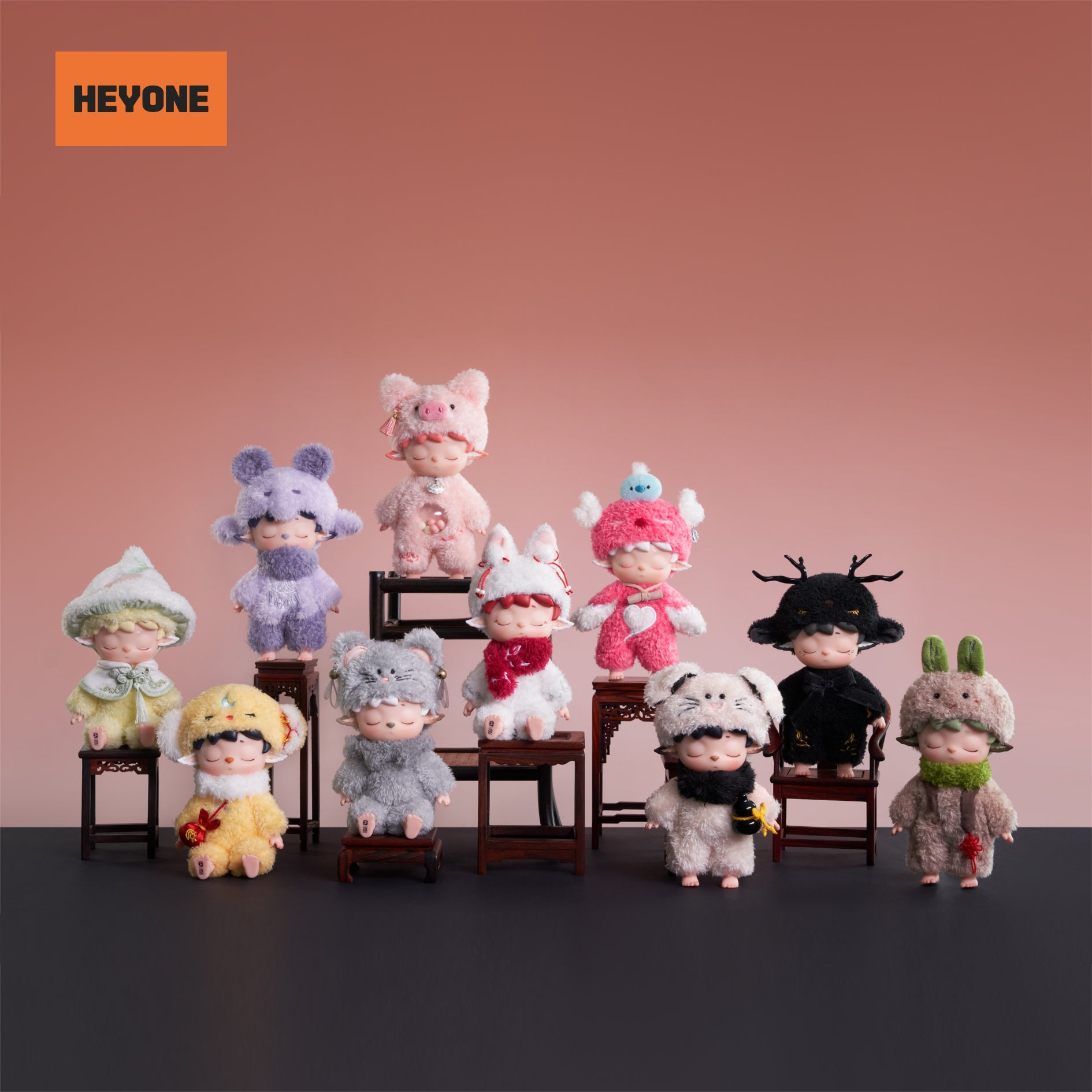 MIMI のんびりエルフシリーズ ビニールぬいぐるみ ブラインドボックス